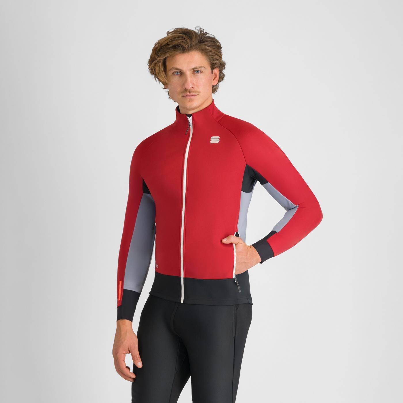 Apex jacket - red rumba/cement/black - sportful