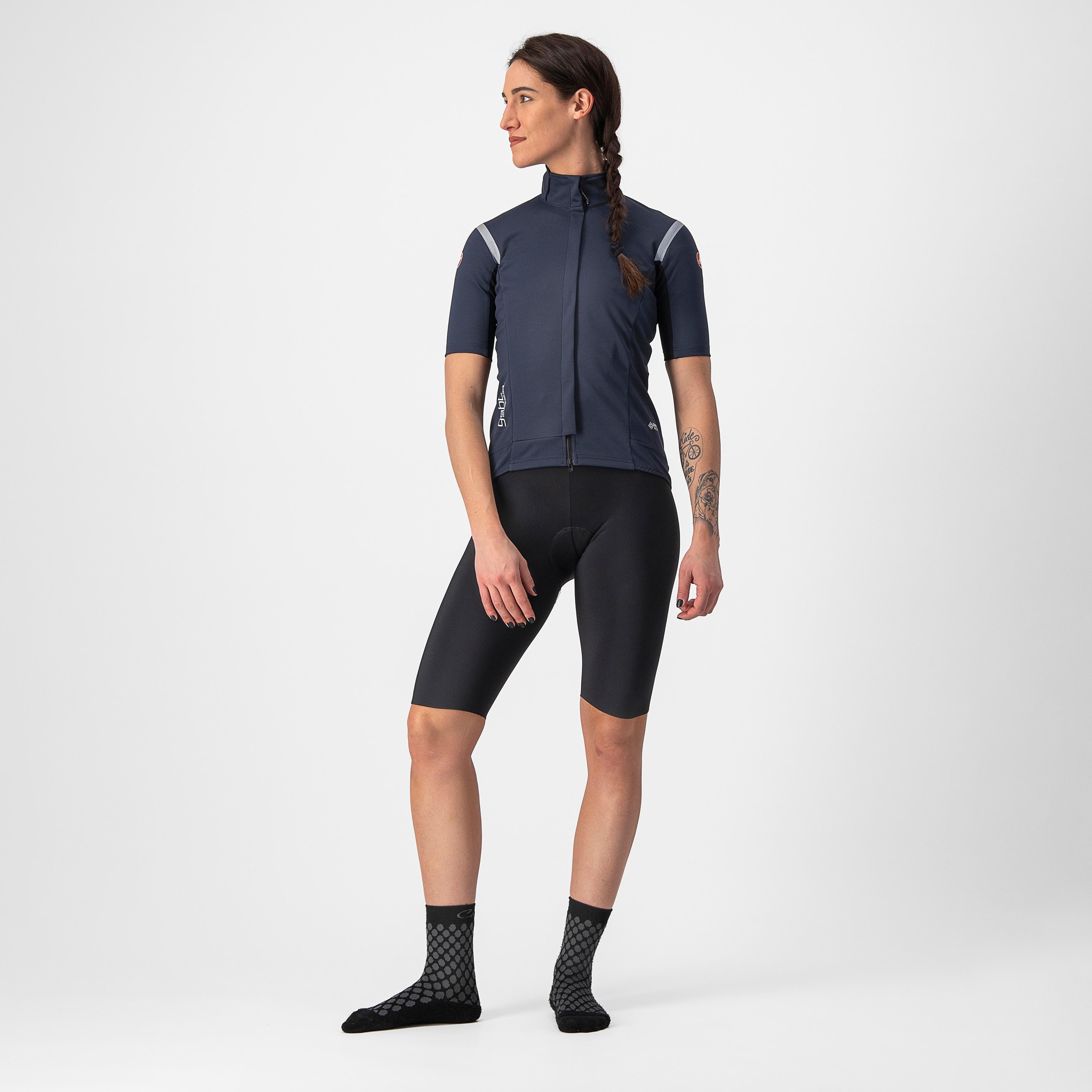 Gabba ros 2 w - savile blue/silver reflex - castelli