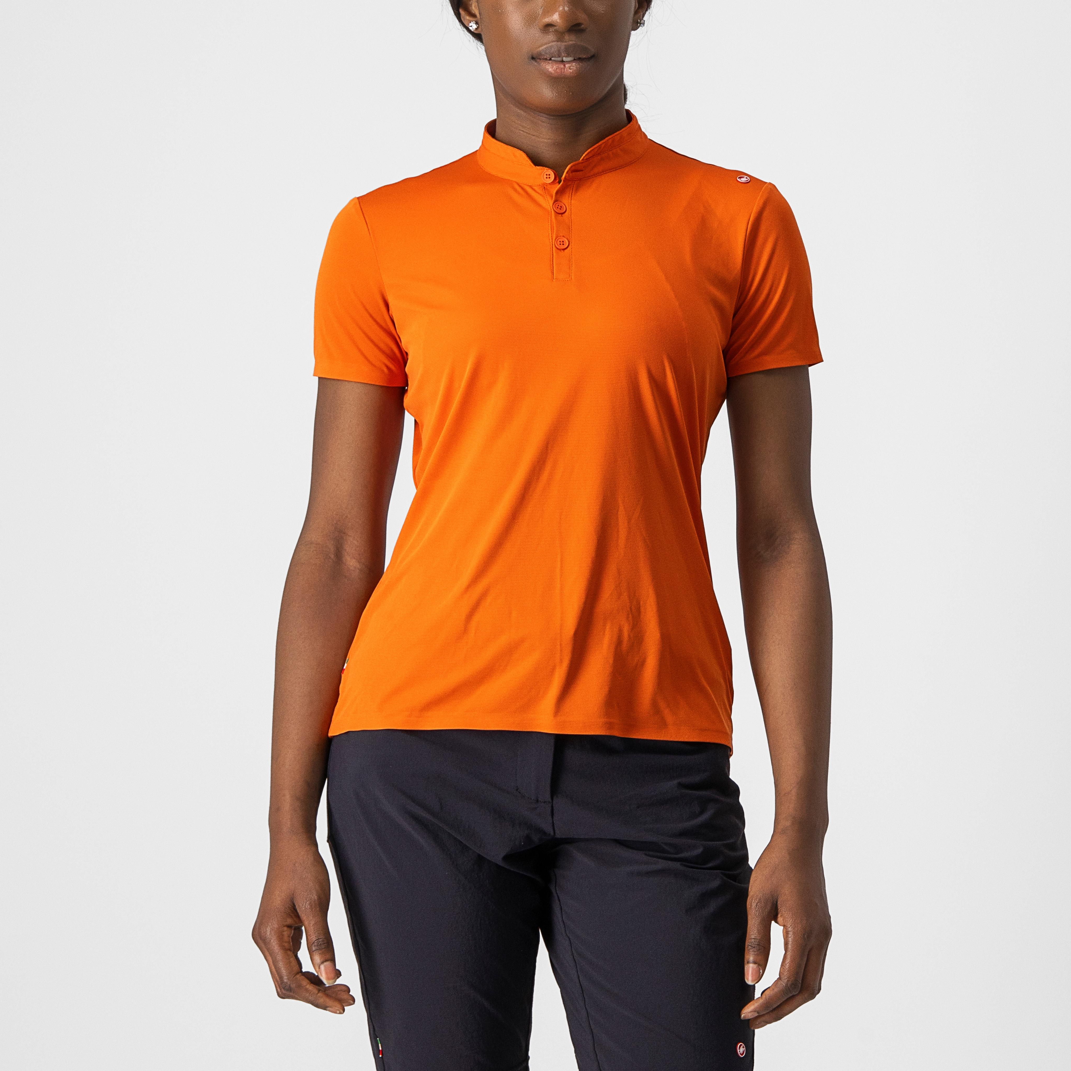 Tech 2 w polo - orange rust - castelli