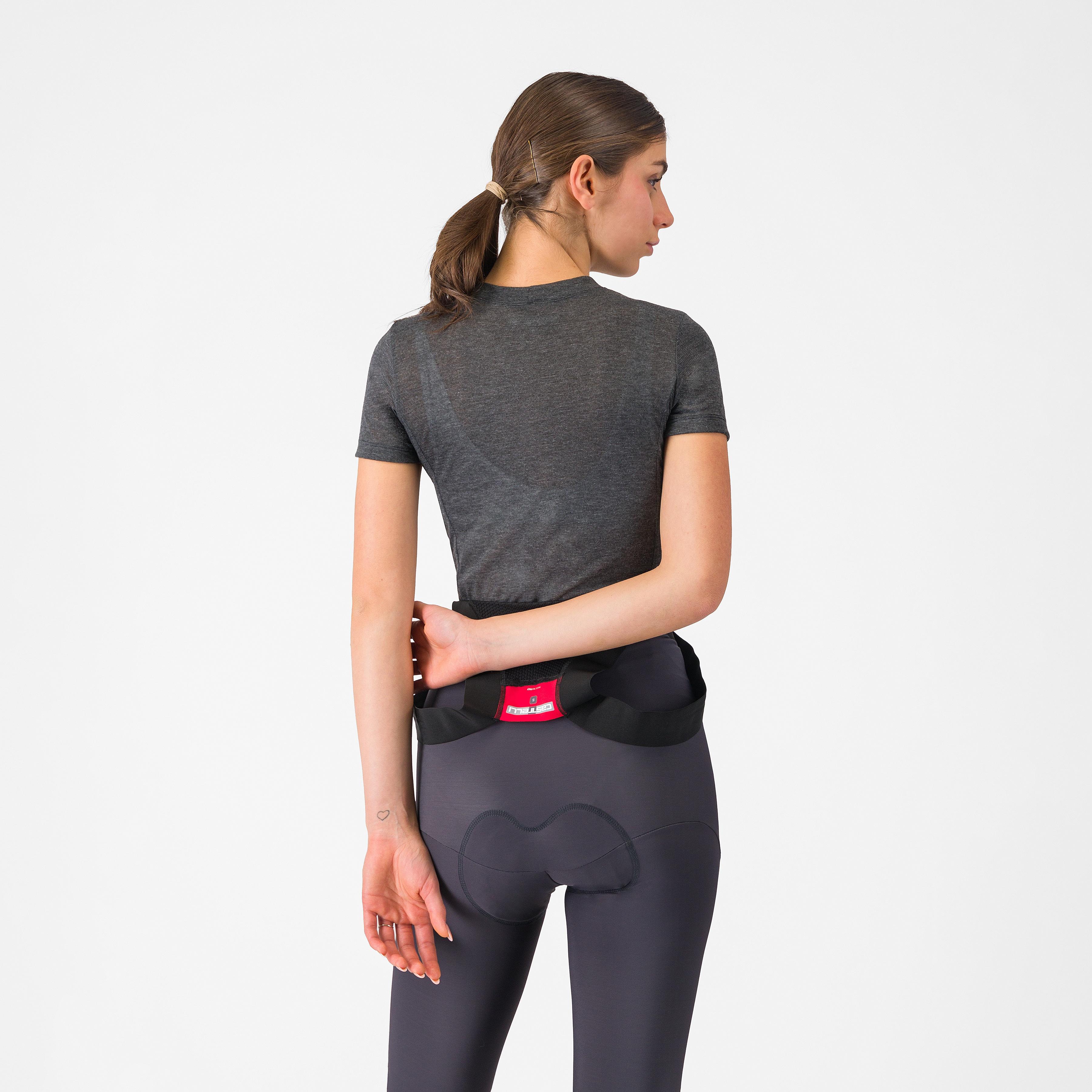 Medio base layer w short sleeve - melange gray - castelli