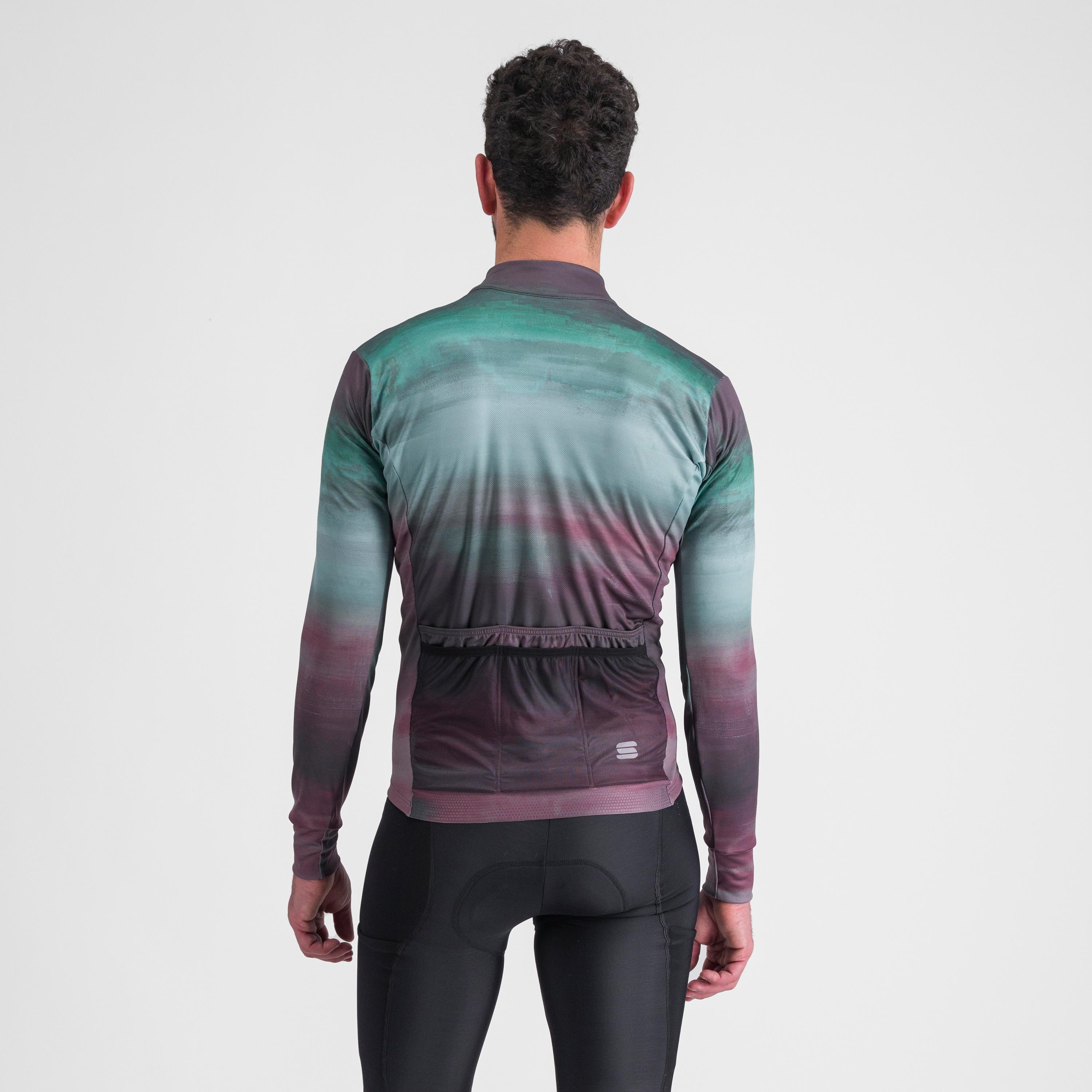 Flow  supergiara thermal jersey - huckleberry shrub green - sportful