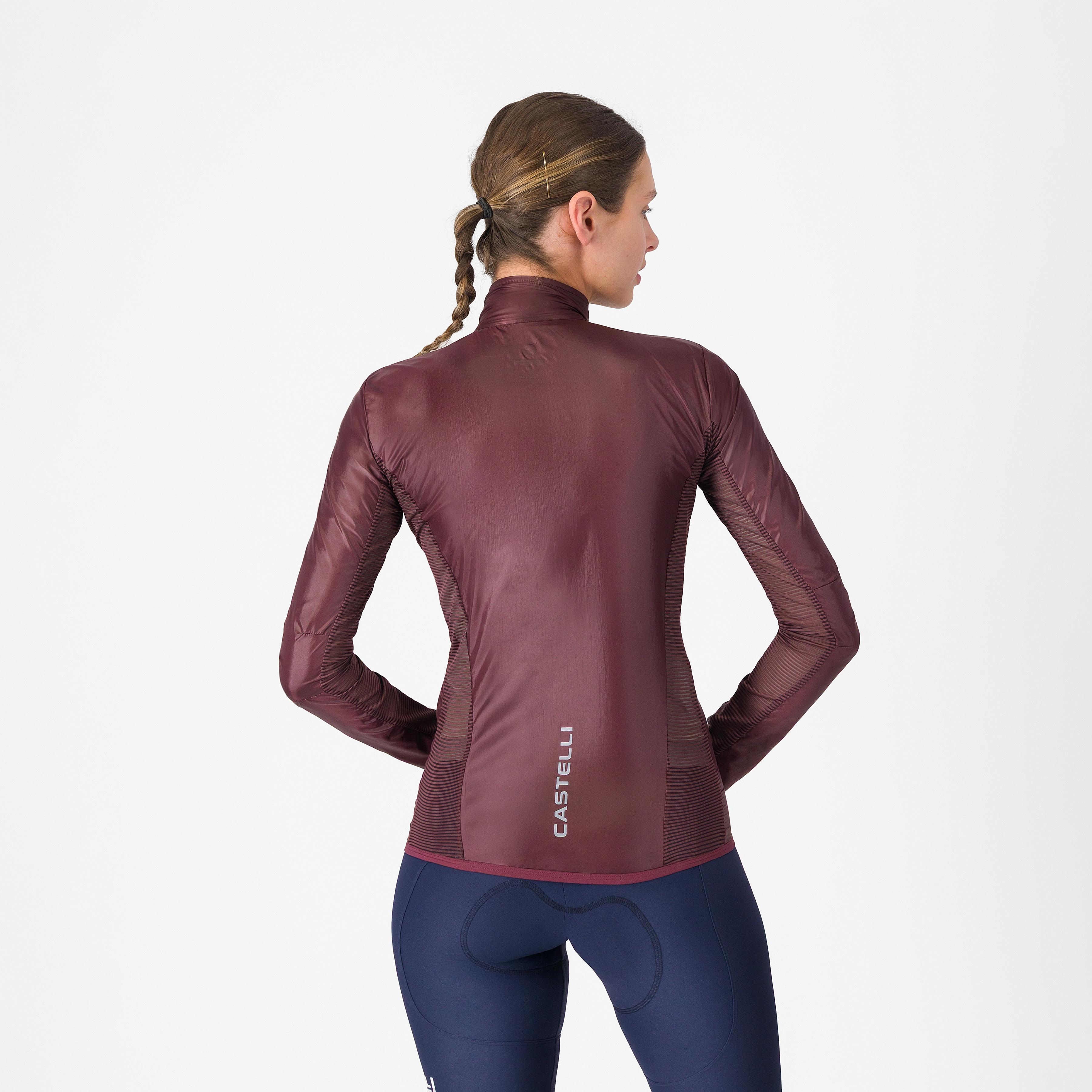 Aria shell 2 w jacket - deep bordeaux - castelli