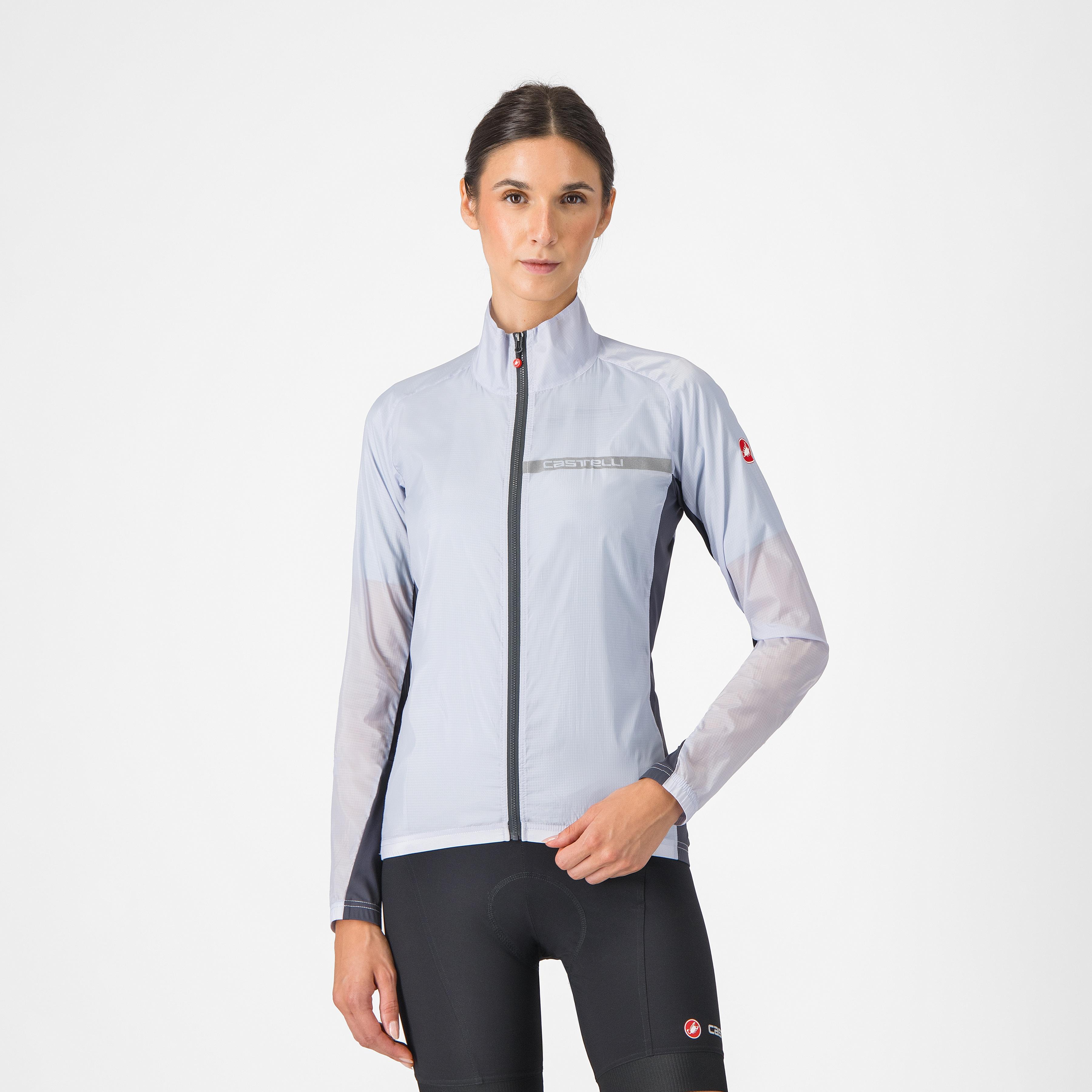Squadra stretch  w jacket - silver gray/dark gray - castelli