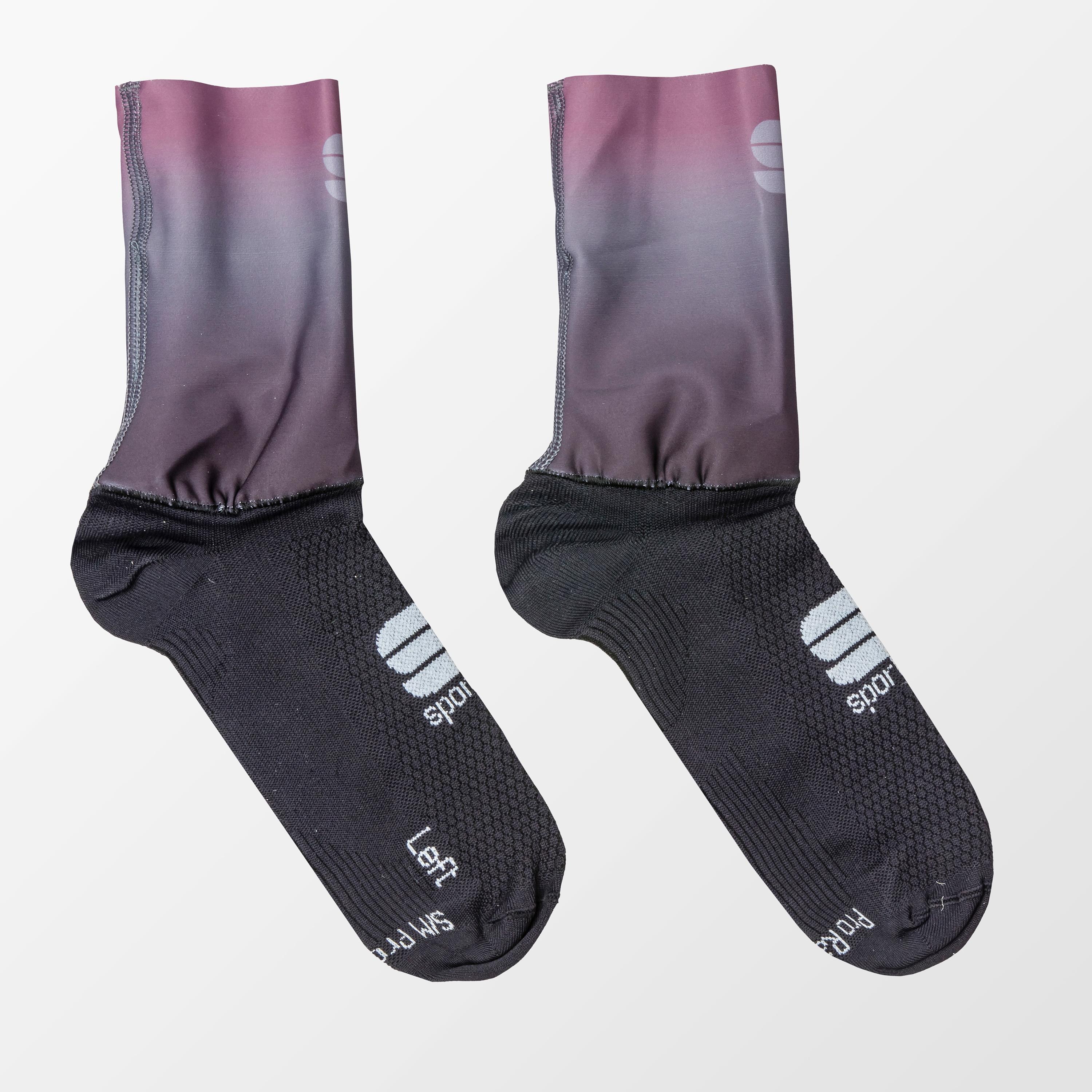 Race mid w socks - black mauve - sportful